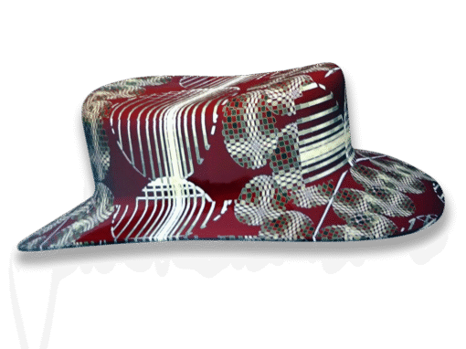 Burgundy hat