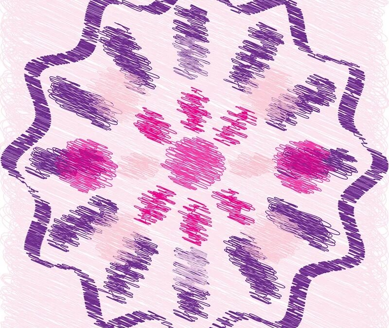 Estrella scribble Lila