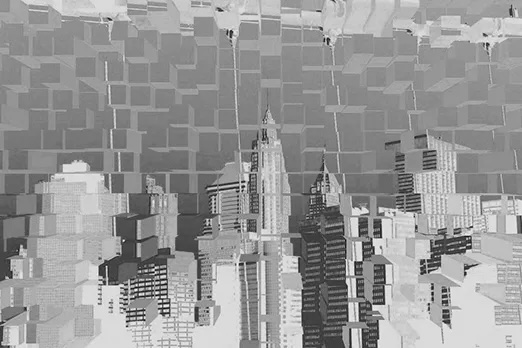 Gray city scape